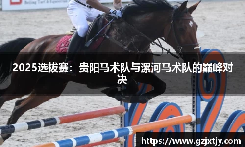 2025选拔赛：贵阳马术队与漯河马术队的巅峰对决